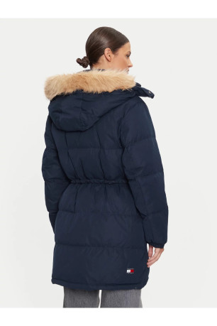 Doudoune capuche fausse fourrure amovible Tommy Jeans