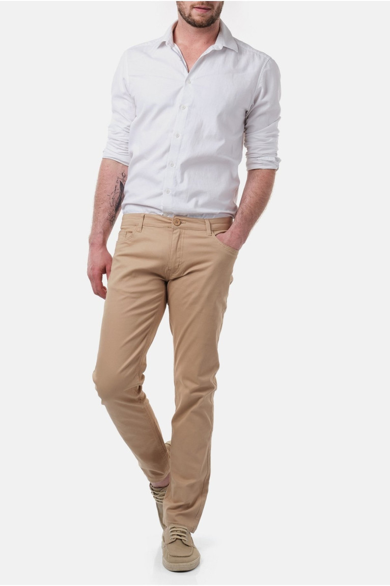 Pantalon droit coton stretch Hopenlife