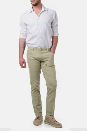 Pantalon droit coton stretch Hopenlife