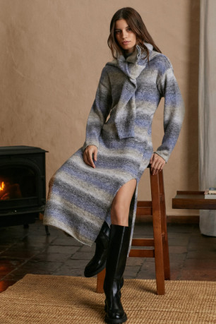 Robe EDITH dégradé Pepe jeans