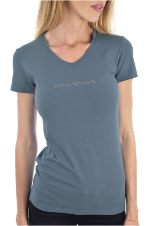 TShirt slim logo clouté Emporio armani