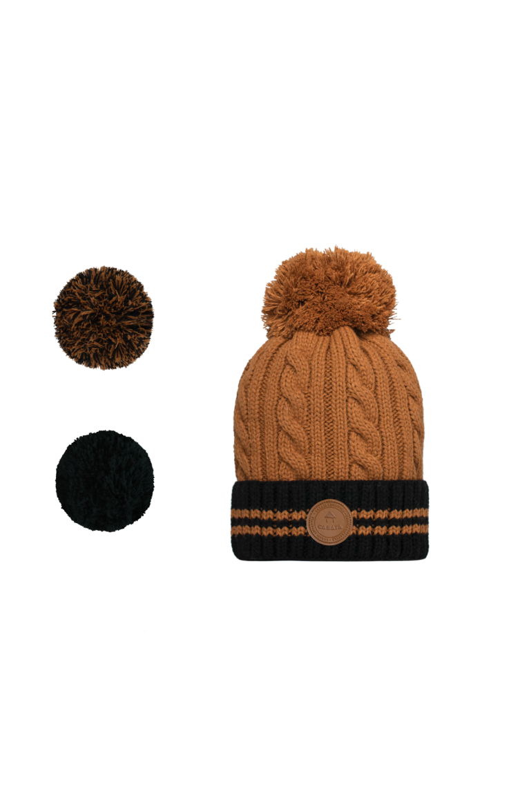 Bonnet d'hiver pompons interchangeables Cabaia