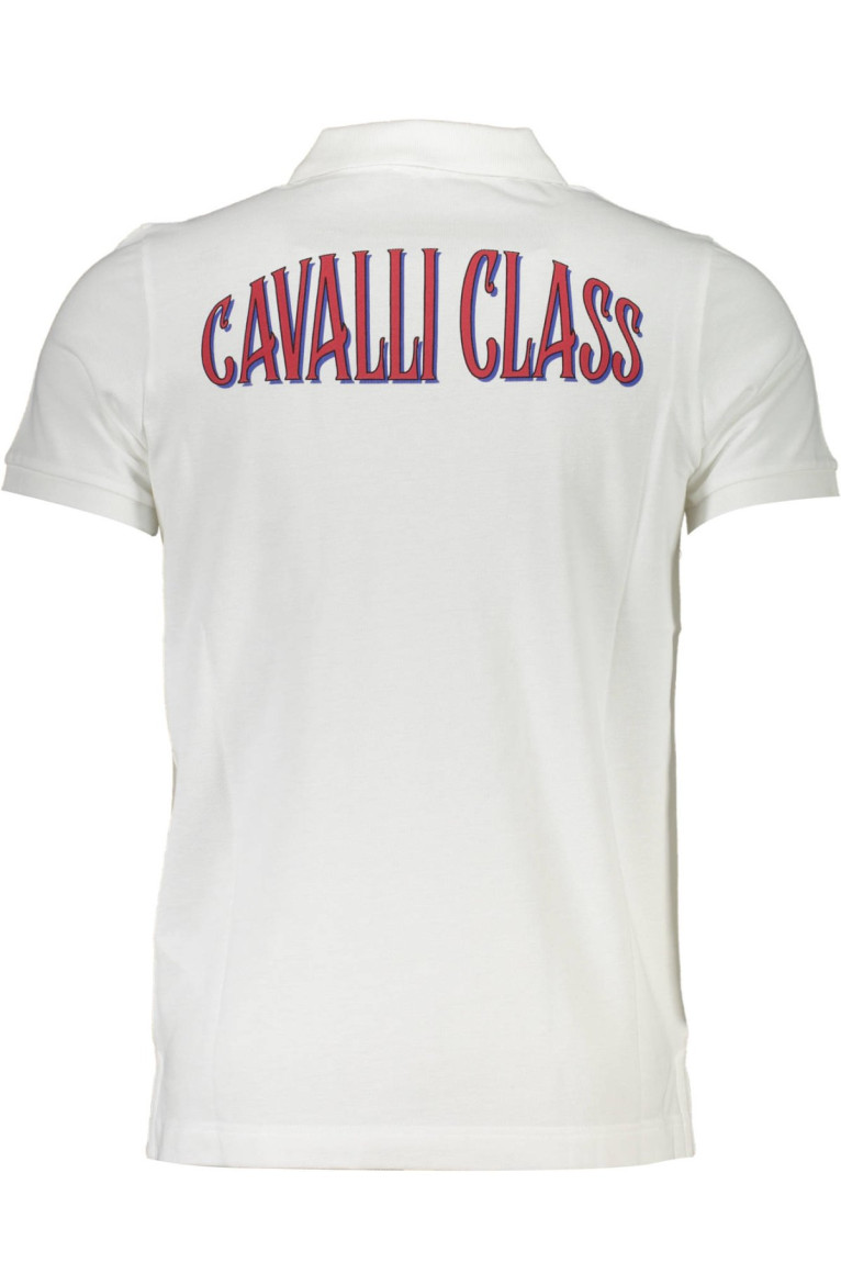 Polo manches courtes blanc Cavalli Class
