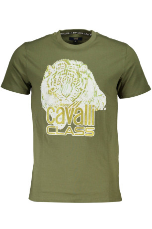 T-shirt manches courtes vert Cavalli Class