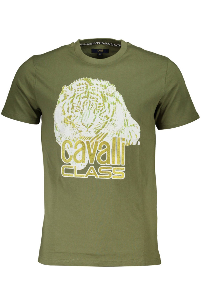 T-shirt manches courtes vert Cavalli Class