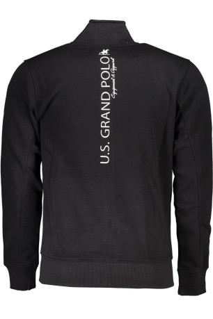 SWEAT-SHIRT ZIPPÉ NOIR US GRAND POLO POUR HOMMES U.s. grand polo