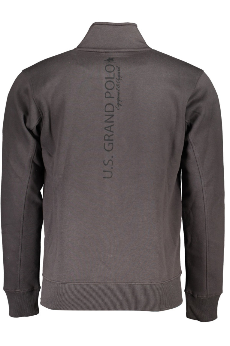 SWEAT-SHIRT ZIPPÉ HOMME US GRAND POLO GRIS U.s. grand polo