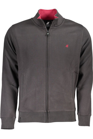 SWEAT-SHIRT ZIPPÉ HOMME US GRAND POLO GRIS U.s. grand polo