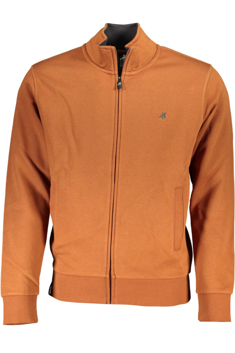 SWEAT-SHIRT ZIPPÉ HOMME US GRAND POLO MARRON U.s. grand polo