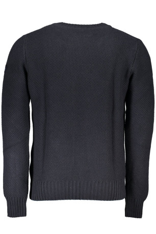 Pull nid d'abeille manches longues bleu
