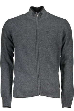 Gilet zippé manches longues gris