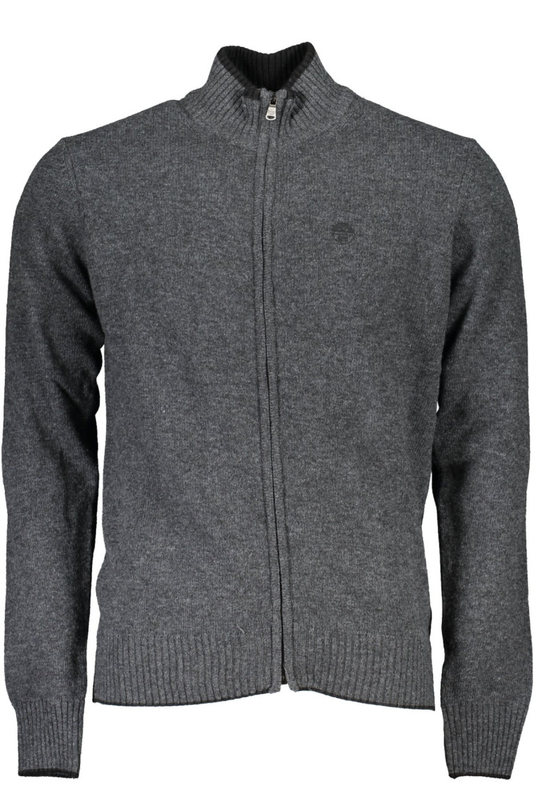 Gilet zippé manches longues gris