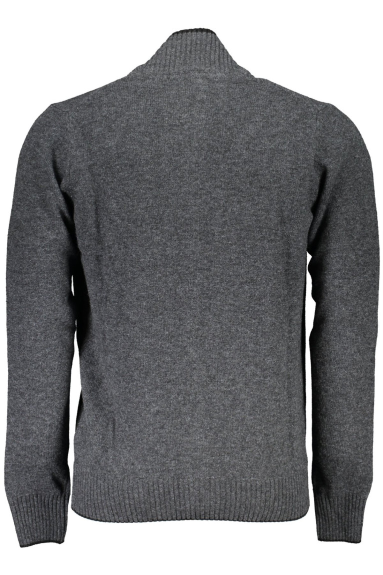 Gilet zippé manches longues gris
