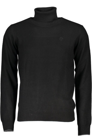 Pull col roulé manches longues noir