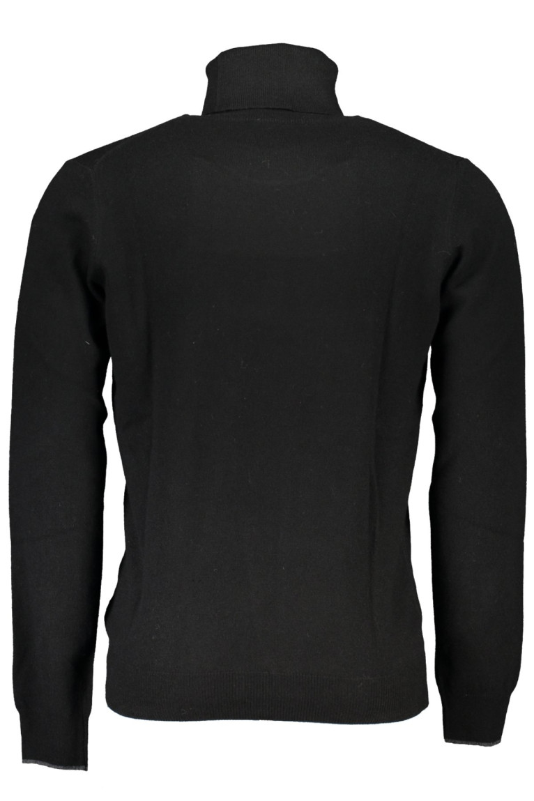 Pull col roulé manches longues noir
