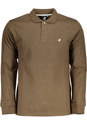 US GRAND POLO POLO MANCHES LONGUES HOMME MARRON U.s. grand polo