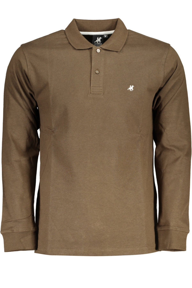 US GRAND POLO POLO MANCHES LONGUES HOMME MARRON U.s. grand polo