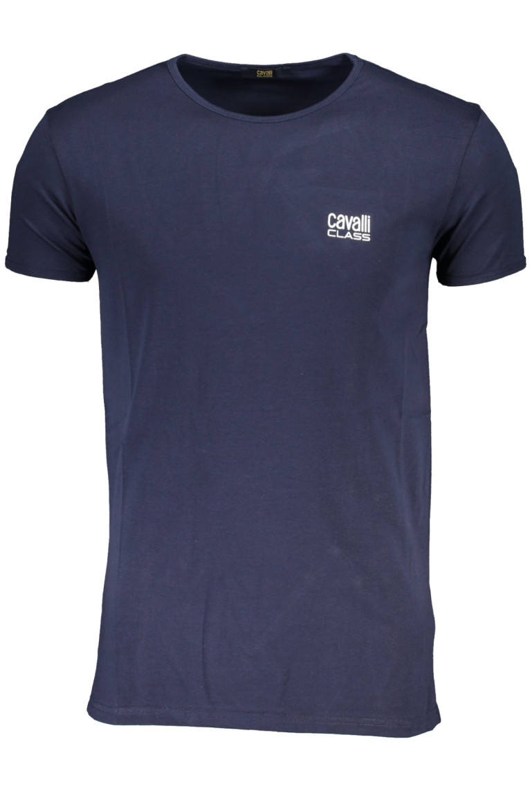 T-shirt manches courtes bleu Cavalli Class