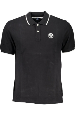 Polo manches courtes noir
