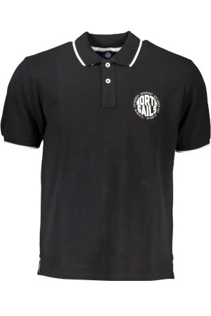 Polo manches courtes noir