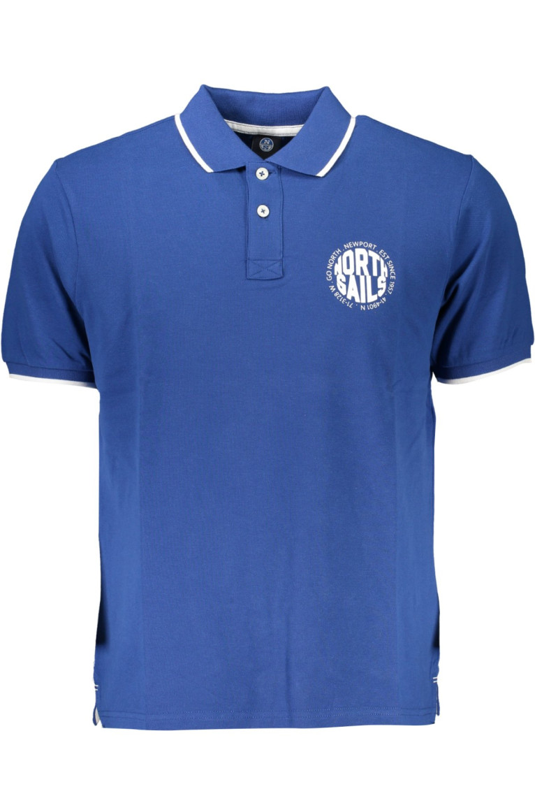 Polo manches courtes bleu