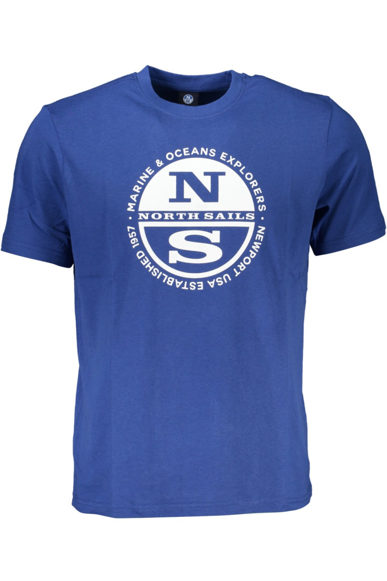 T-shirt homme manches courtes bleu