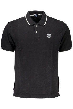 Polo homme manches courtes noir