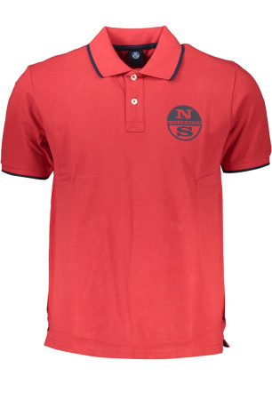 Polo manches courtes rouge