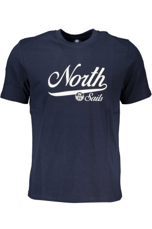 T-shirt imprimé logo manches courtes bleu