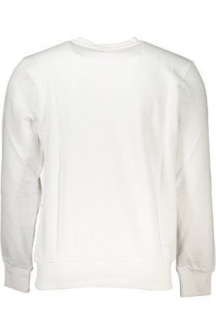 Sweat print logo manches longues blanc
