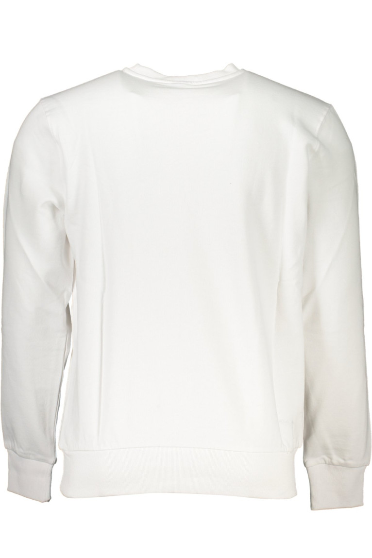 Sweat print logo manches longues blanc