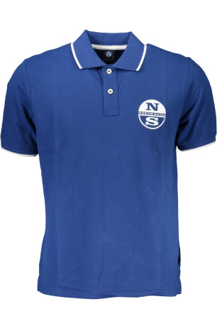 Polo manches courtes bleu