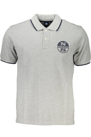 Polo manches courtes gris