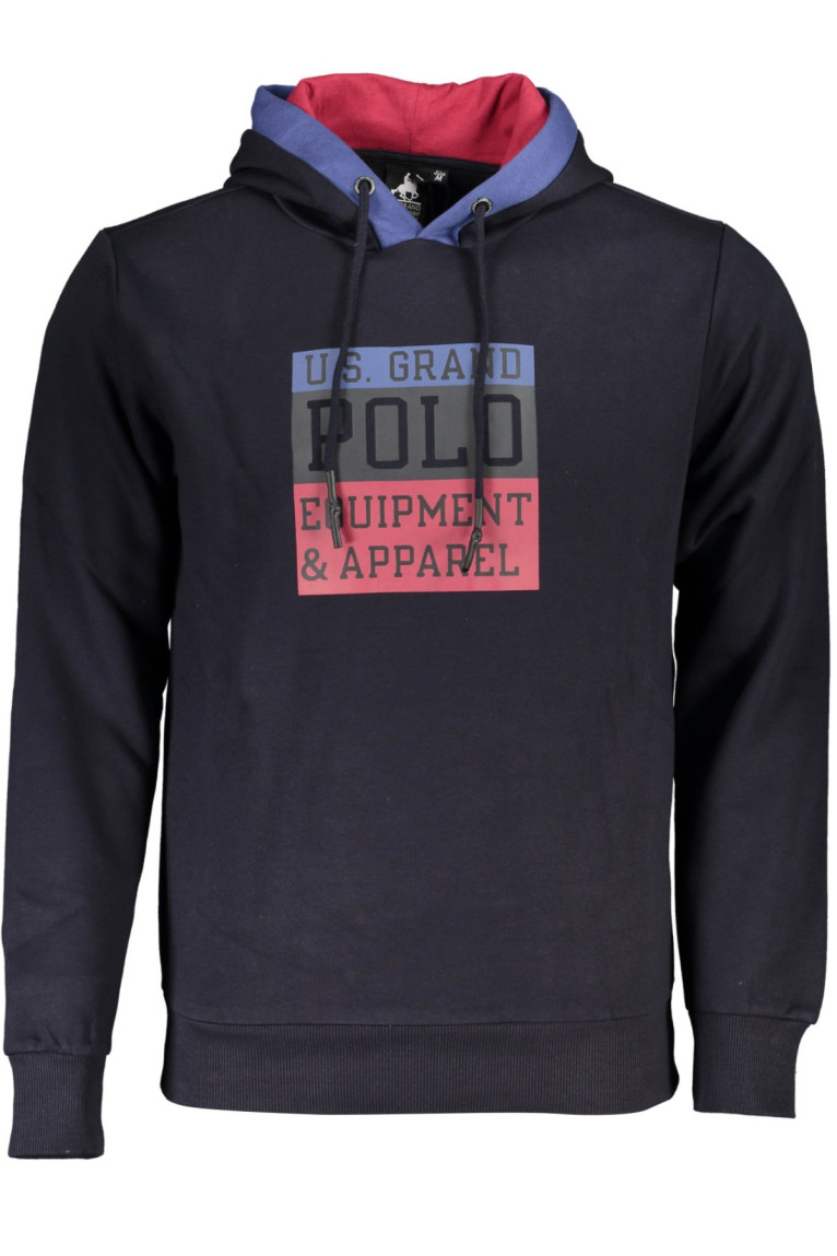 SWEAT-SHIRT SANS FERMETURE ÉCLAIR BLEU POUR HOMMES US GRAND POLO U.s. grand polo