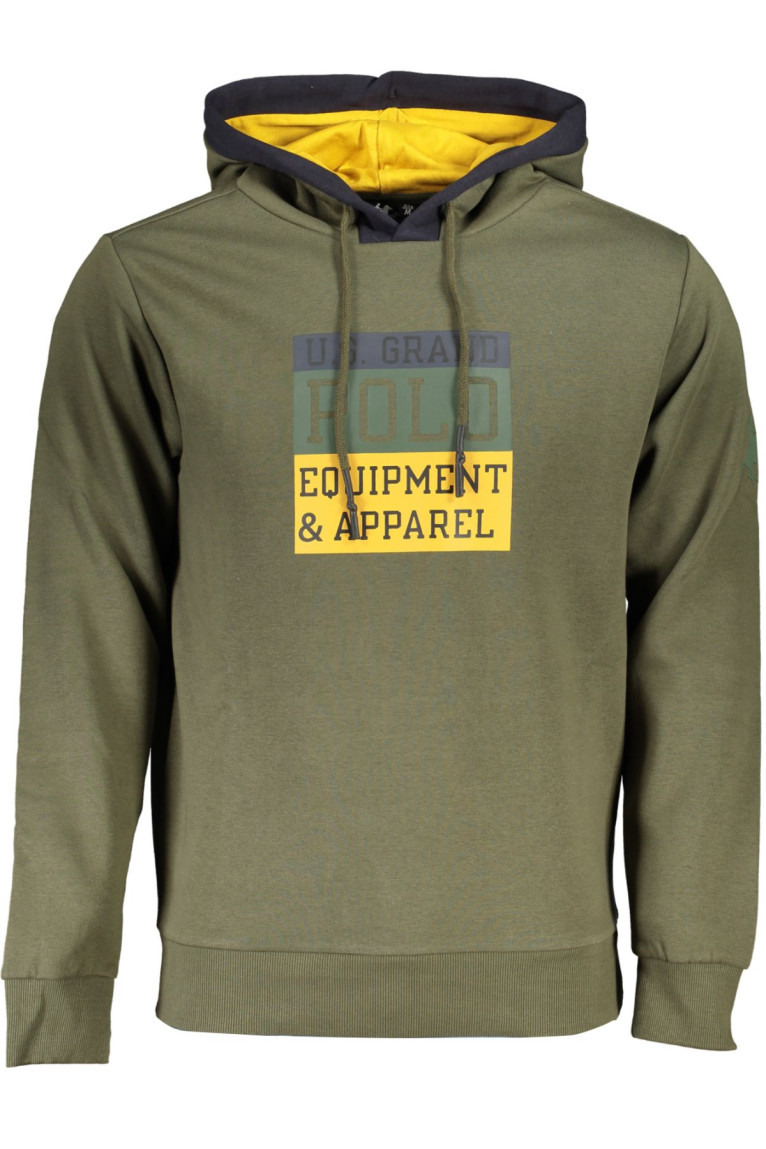 SWEAT-SHIRT SANS FERMETURE ÉCLAIR VERT POUR HOMMES US GRAND POLO U.s. grand polo