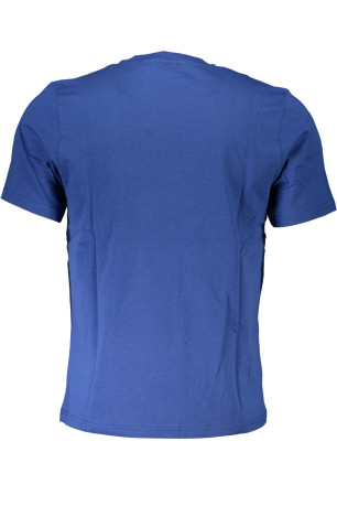 T-shirt imprimé logo manches courtes bleu
