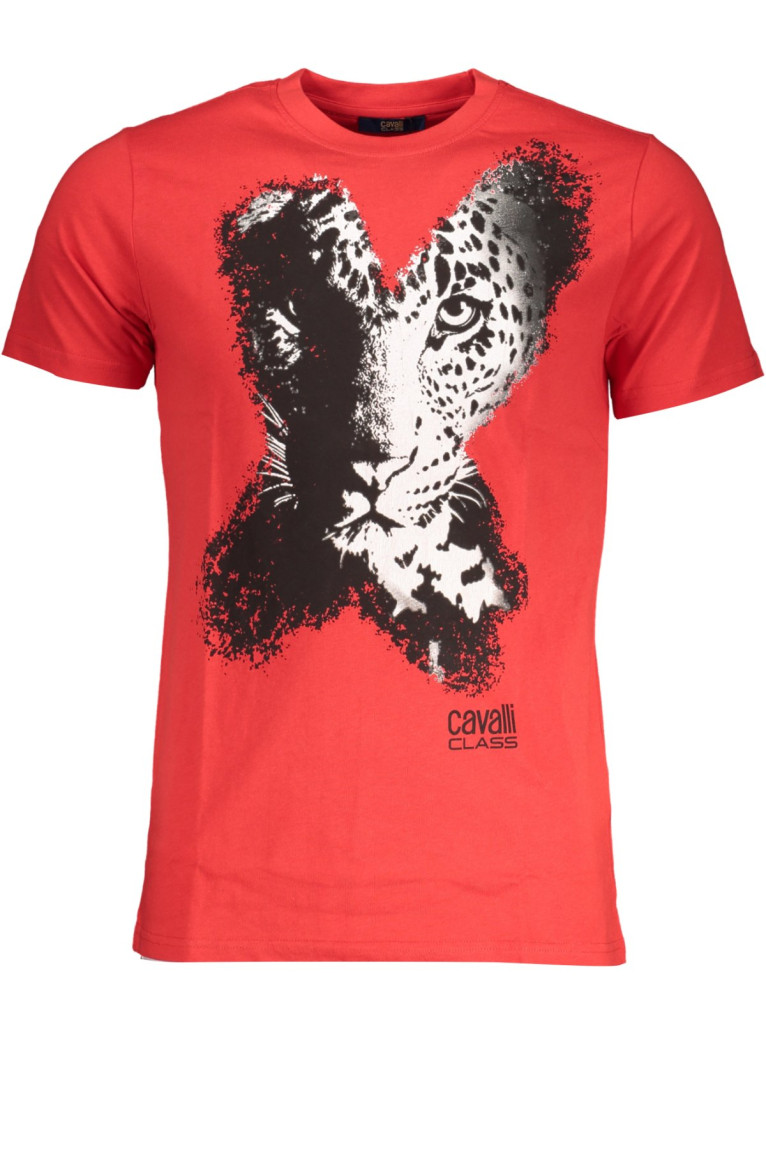 T-shirt manches courtes rouge Cavalli Class
