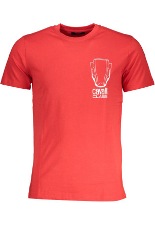 T-shirt manches courtes rouge Cavalli Class