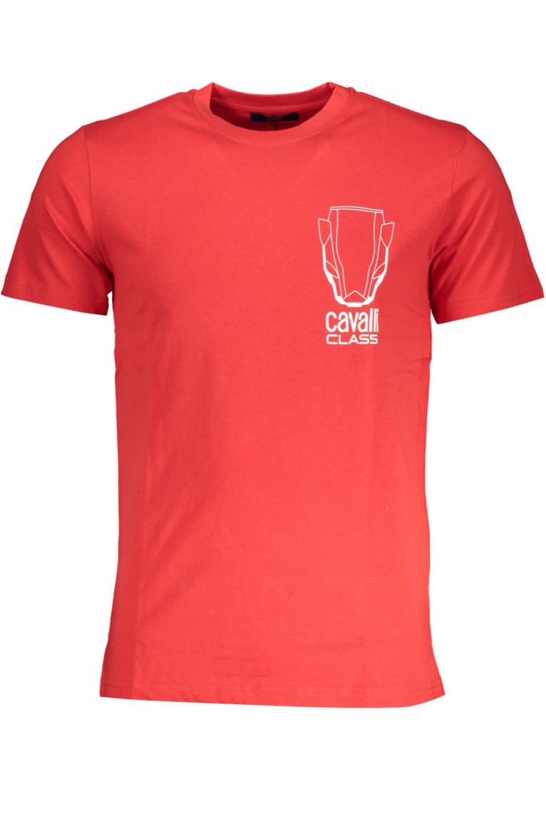 T-shirt manches courtes rouge Cavalli Class