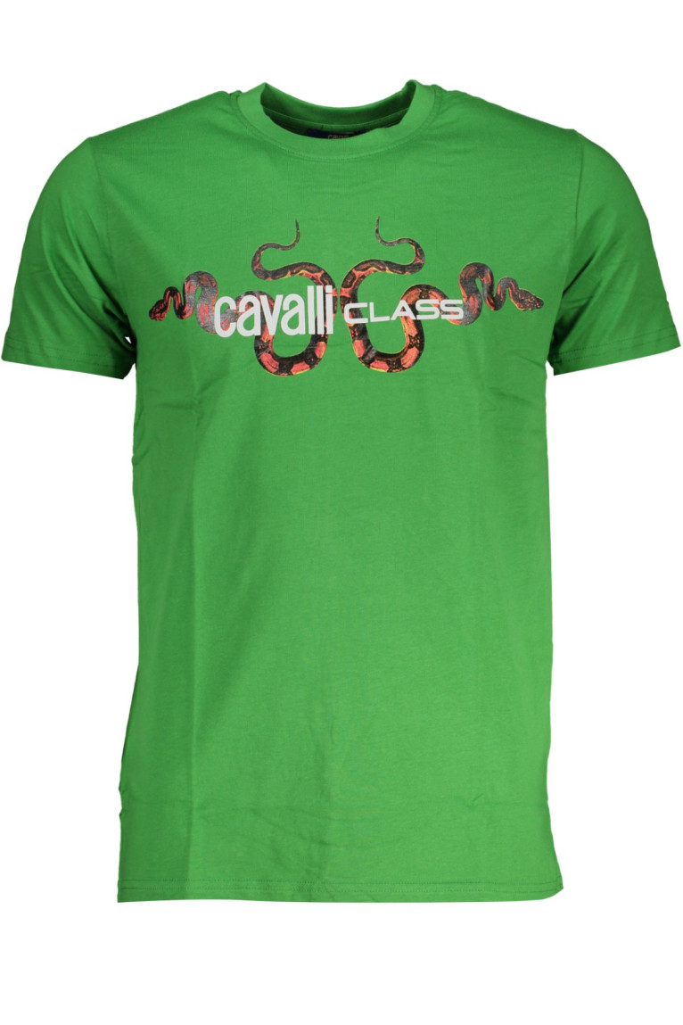 T-shirt manches courtes vert Cavalli Class