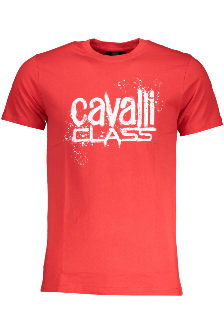 T-shirt manches courtes rouge Cavalli Class