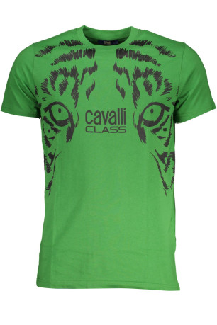 T-shirt manches courtes vert Cavalli Class