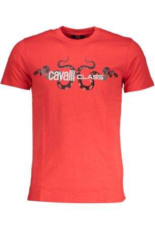 T-shirt manches courtes rouge Cavalli Class