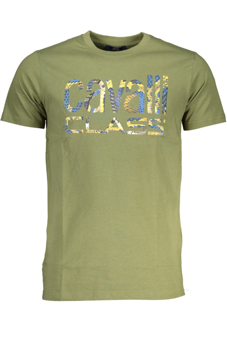 T-shirt manches courtes vert Cavalli Class