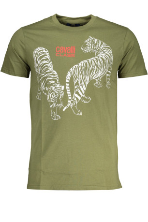 T-shirt manches courtes vert Cavalli Class