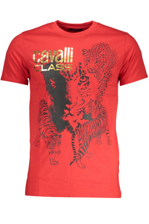 T-shirt manches courtes rouge Cavalli Class