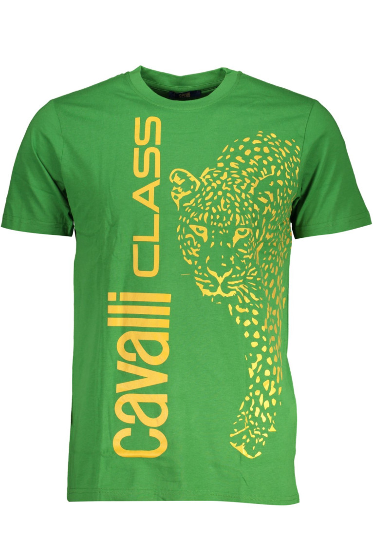 T-shirt manches courtes vert Cavalli Class