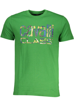 T-shirt manches courtes vert Cavalli Class