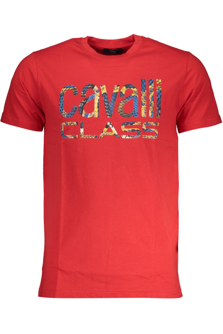T-shirt manches courtes rouge Cavalli Class