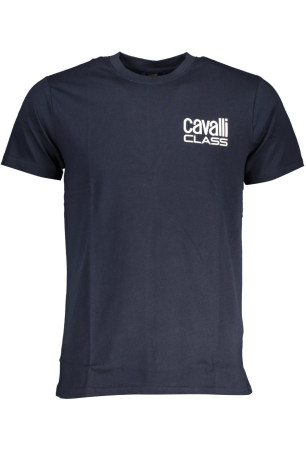 T-shirt manches courtes bleu Cavalli Class